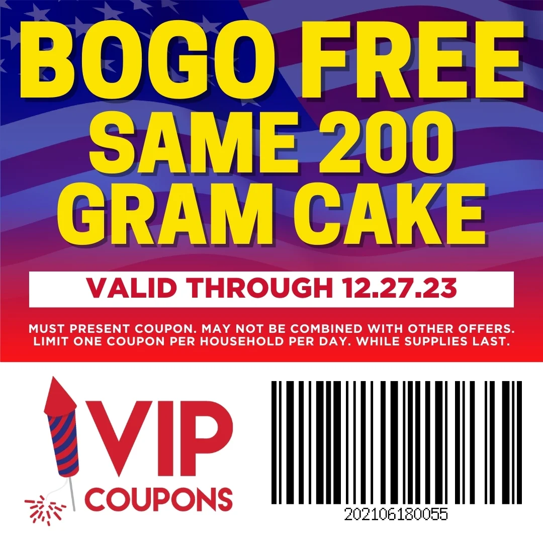 Buy One Get One FREE on same 200g Cakes